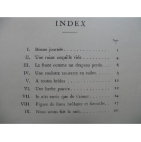 POULENC Francis Tel Jour Telle Nuit Chant Piano 1948