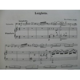 WINKLER Max Larghetto Piano Violoncelle