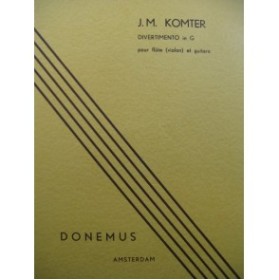 KOMTER J. M. Divertimento in G. Guitare Flûte ou Violon 1951