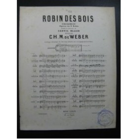 WEBER Robin des Bois No 13 bis Prière Chant Piano XIXe