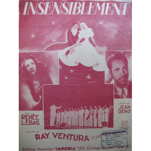 MISRAKI Paul Insensiblement Ray Ventura Chant Piano 1946