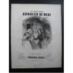 BÉRAT Frédéric Bonheur de Mère Chant Piano ca1840