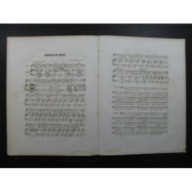 BÉRAT Frédéric Bonheur de Mère Chant Piano ca1840