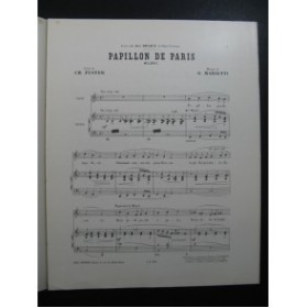 MARIETTI G. Papillon de Paris Chant Piano