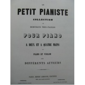 GARCIN Jules Les Cloches Idylle Piano Violon ca1855