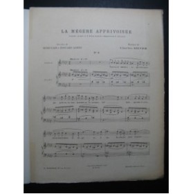SILVER Charles La Mégère Apprivoisée No 3 Chant Piano 1922