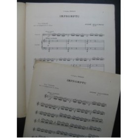 DULAURENS André Impromptu Violon Piano ca1912