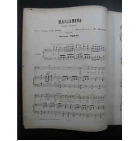 FERRI Nicolas Marianina Piano Chant ca1875