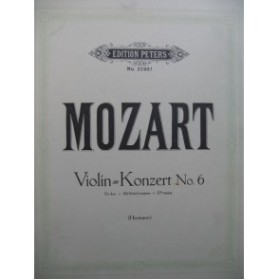 MOZART W. A. Concerto No 6 Violon Piano ﻿