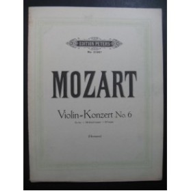 MOZART W. A. Concerto No 6 Violon Piano ﻿