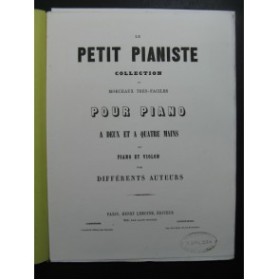 BLANC Adolphe Sonatine op 46 Piano Violon ca1855