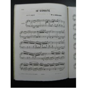 MOZART W. A. Sonate No 14 Ré Maj Piano ca1855