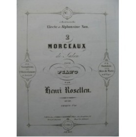 ROSELLEN Henri Fantaisie sur Le Rêve de Marie Piano ca1850