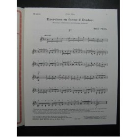 PUJOL Emilio Exercices en forme d'Etudes 1er Cahier Guitare