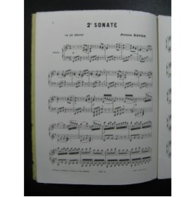 HAYDN Joseph Sonate No 2 Piano ca1855