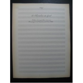 Le Chevalier du Guet Manuscrit Chant Piano 1916