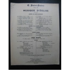 SAINT-SAËNS Camille Ave Maria Chant Orgue 1878