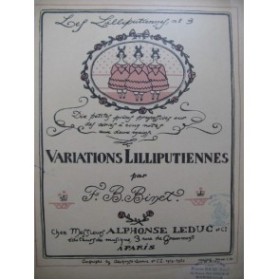 BINET F. B. Variations Lilliputiennes Piano