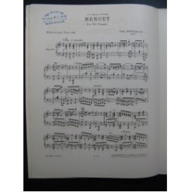 FOURDRAIN Félix Menuet Piano