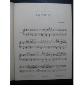DALLIER H. Tarentelle Piano