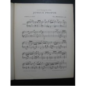 DOLMETSCH V. Joyeux Propos Piano