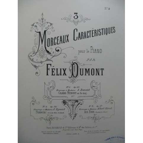 DUMONT Félix Francia Piano