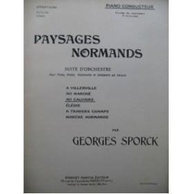 SPORCK Georges Paysages Normands Au Calvaire Orchestre 1906