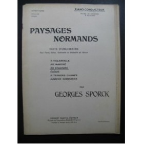 SPORCK Georges Paysages Normands Au Calvaire Orchestre 1906