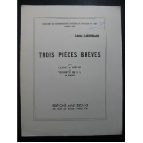 GARTENLAUB Odette Trois Pièces Brèves pour Piano Trompette