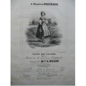 PUGET Loïsa Fleur des Champs Chant Piano ca1830