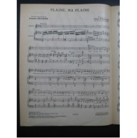 KNIPPER Léon Plaine, ma Plaine Chant Piano 1945