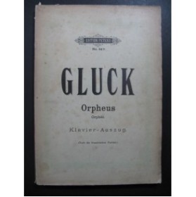 GLUCK C. W. Orphée Opéra Chant Piano