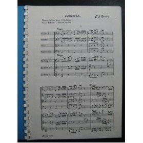BACH J. S. Concerto pour 3 Guitares 1988