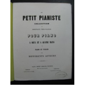 GOLDNER W. IIIe Sonatine Violon Piano XIXe
