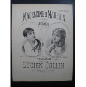 COLLIN Lucien Madeleine et Madelon Chant Piano XIXe