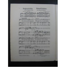 RIMSKY-KORSAKOV N. Air de Snégourotchka Chant Piano 1908
