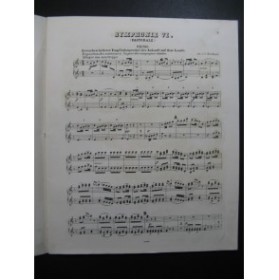 BEETHOVEN Symphonie No 6 Piano 4 mains Violon Violoncelle ca1867