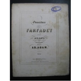 ADAM Adolphe Le Farfadet Ouverture Piano Violon ca1853