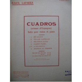 LAPARRA Raoul Cuardos A Salamanca Violon Piano
