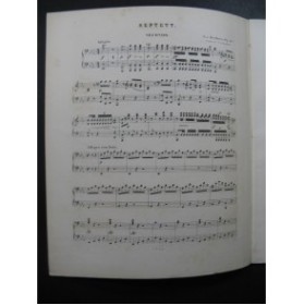 BEETHOVEN Septett op 20 Piano 4 mains Violon Violoncelle ca1867