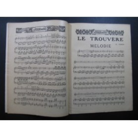 VERDI Giuseppe Le Trouvère Piano Piano et Chant 1921