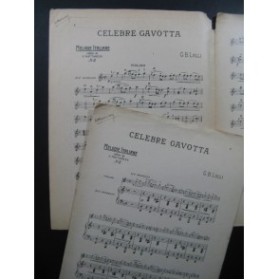 LULLI G. B. Celebre Gavotta Violon Piano 1901
