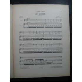 HERVÉ Raymond Au Large Chant Piano 1909