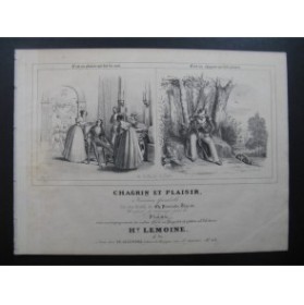 LEMOINE Henry Chagrin et Plaisir Quadrille Piano ca1840