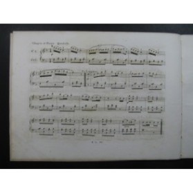 LEMOINE Henry Chagrin et Plaisir Quadrille Piano ca1840