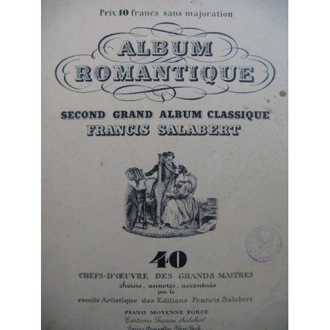 Album Romantique 40 Pièces pour Piano 1927
