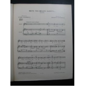 CASADESUS Francis Mets tes Beaux Sabots Chant Piano 1923