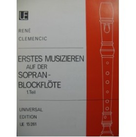 CLEMENCIC René Erstes Musizieren auf der Sopran Blockflöte Flûte à bec 1972