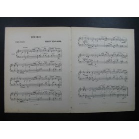 SCHUMANN Robert Rêverie Piano 1892