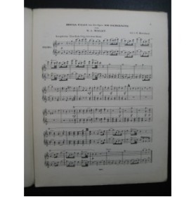 MOZART W. A. Die Zauberflöte Opera Erstes Finale Piano 4 mains XIXe